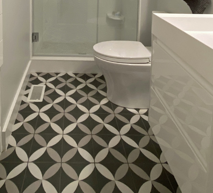 Master Bathroom Remodel Pattern Tile